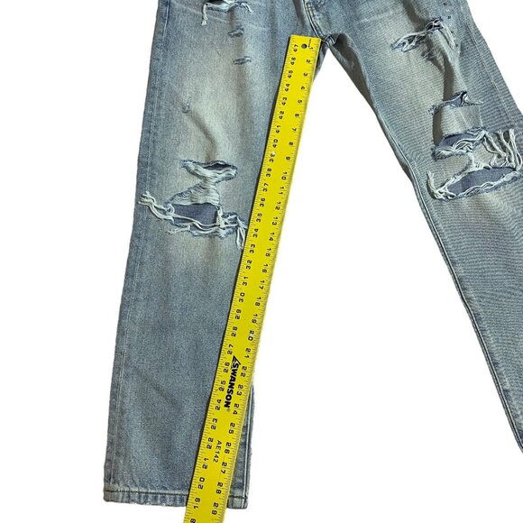 Pac Sun Jeans Men's Size 31 Vintage Loose Distressed button fly Denim Jeans - Picture 3 of 8